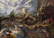 Peter Paul Rubens Gewitterlandschaft mit Philemon und Baucis oil on canvas